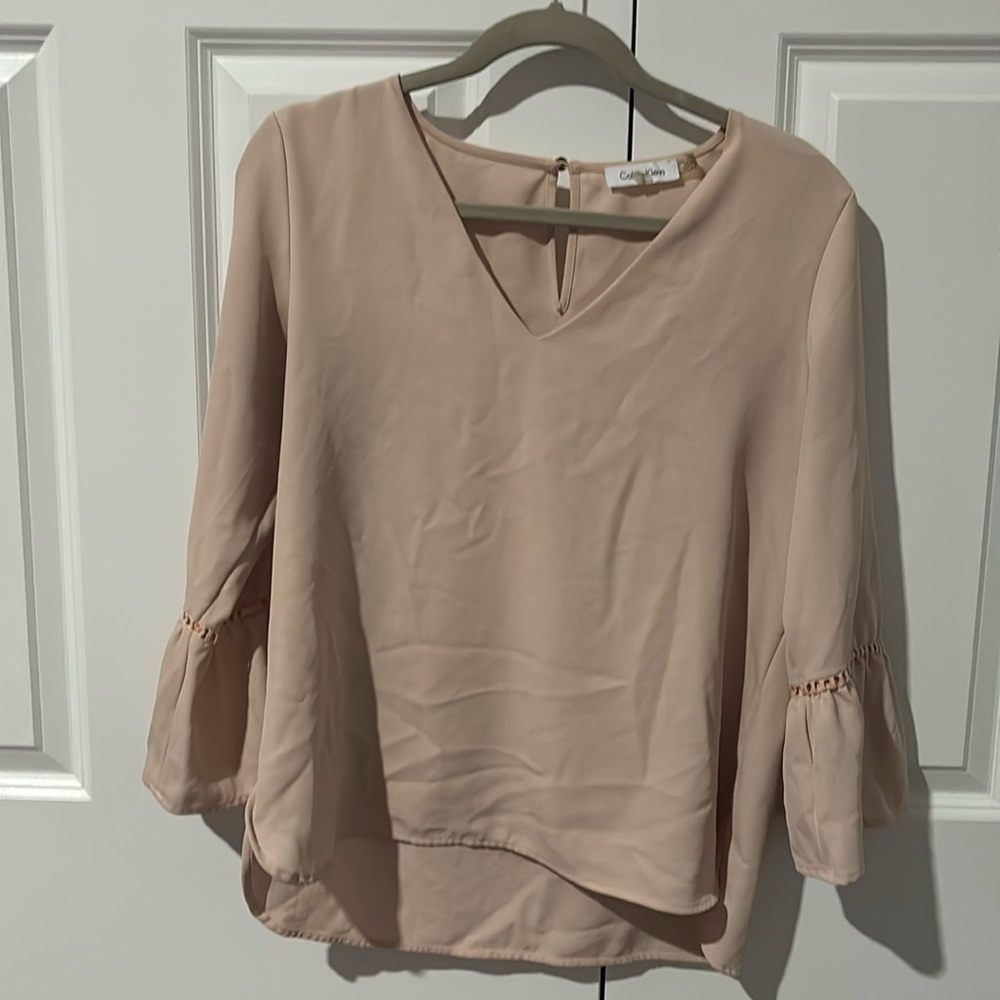 Calvin Klein Light Pink Work Blouse
